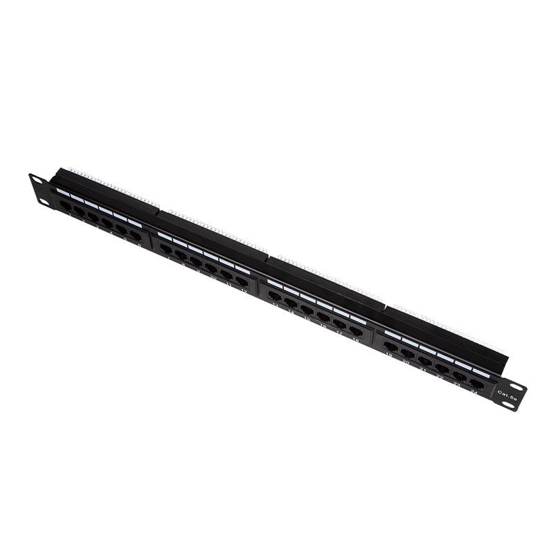 Logilink Cat.5e Patch Panel 24 ports unshielded 19 inch rack mount Black Logilink Cat.5e Patch Panel 24 ports unshielded 19 inch rack mount Black