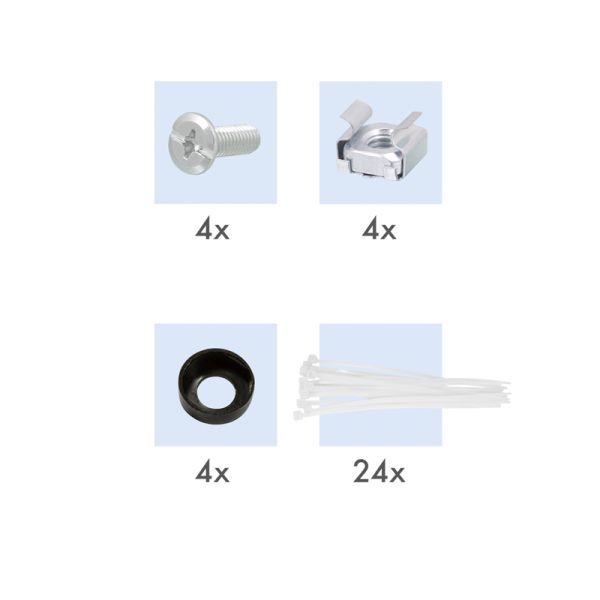 Logilink NK4042 19" patch panel for 24 keystone jacks, 1U unloaded Black Logilink NK4042 19" patch panel for 24 keystone jacks, 1U unloaded Black