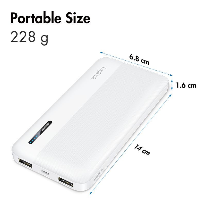 Logilink 10000 mAh PowerBank White
