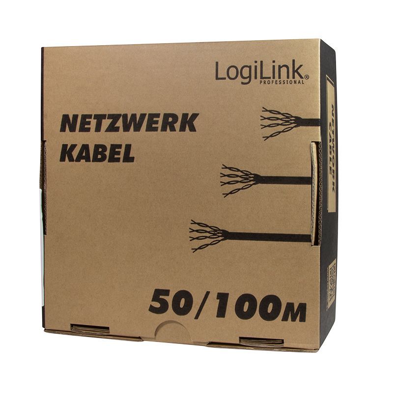 Logilink CAT6 U-UTP Installation Cable 100m Grey Logilink CAT6 U-UTP Installation Cable 100m Grey