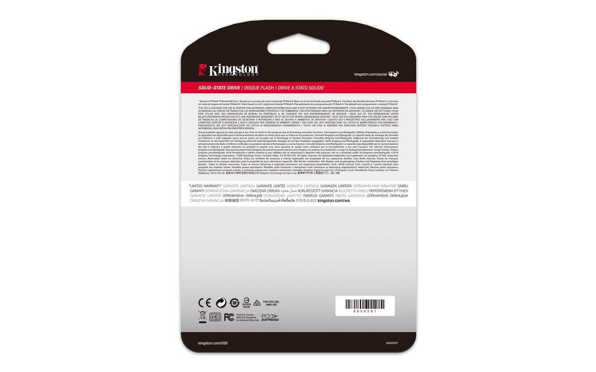 Kingston 250GB M.2 2280 NVMe A2000 Kingston 250GB M.2 2280 NVMe A2000