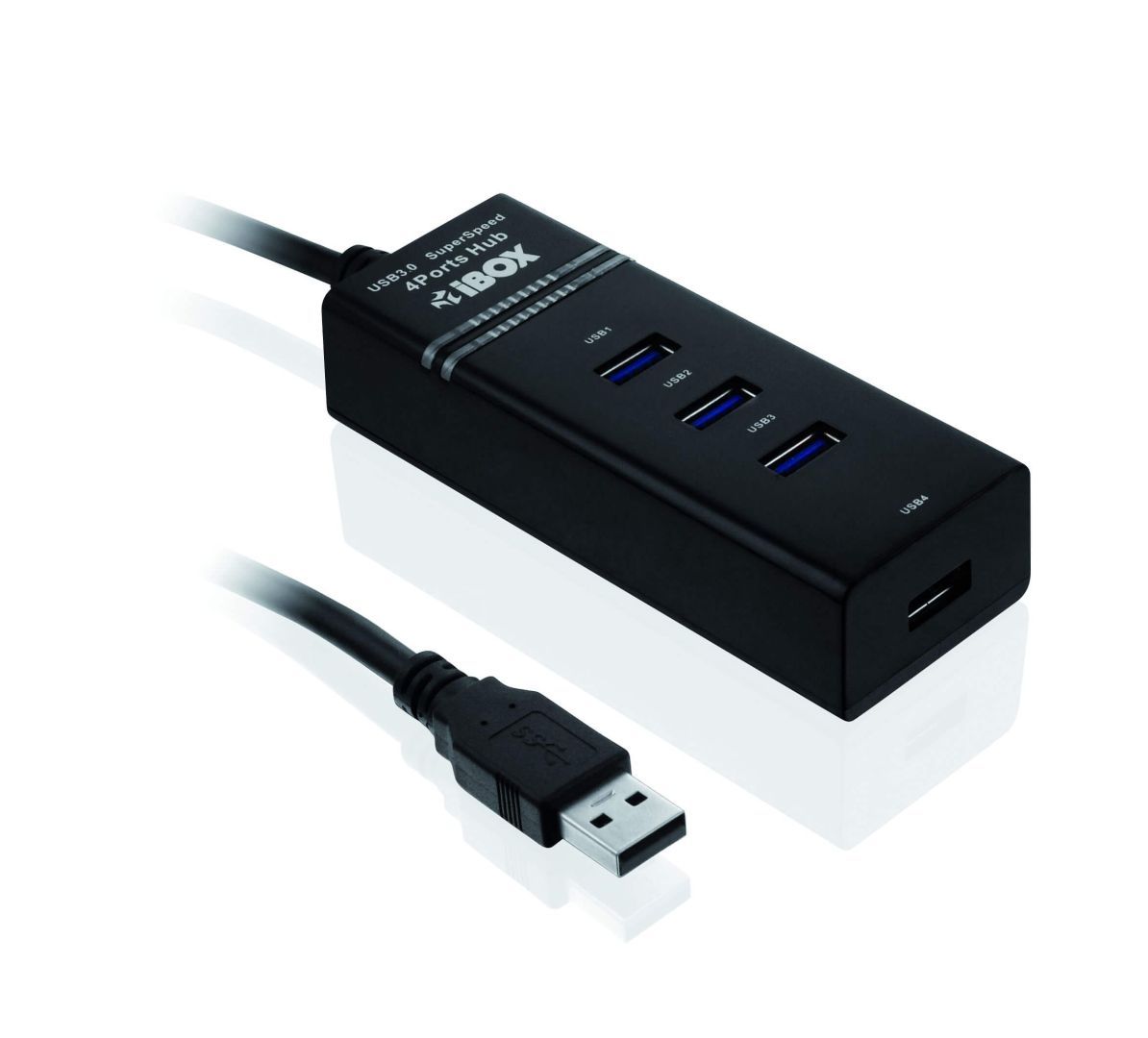 iBox IUH3FB 4-port USB3.0 HUB Black iBox IUH3FB 4-port USB3.0 HUB Black