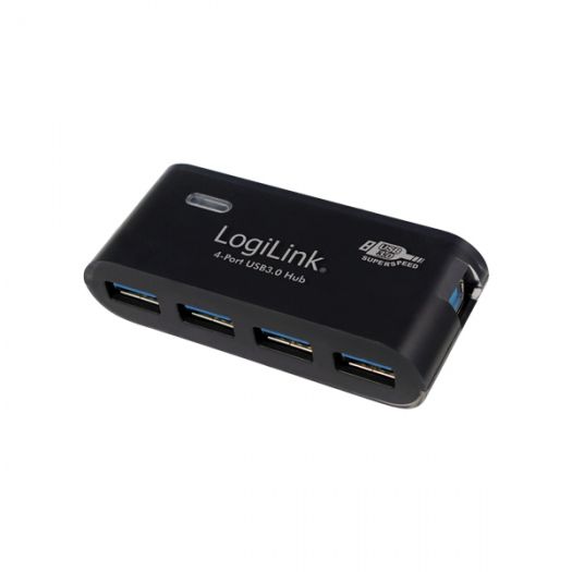 Logilink USB 3.0 Hub 4-port Black Logilink USB 3.0 Hub 4-port Black