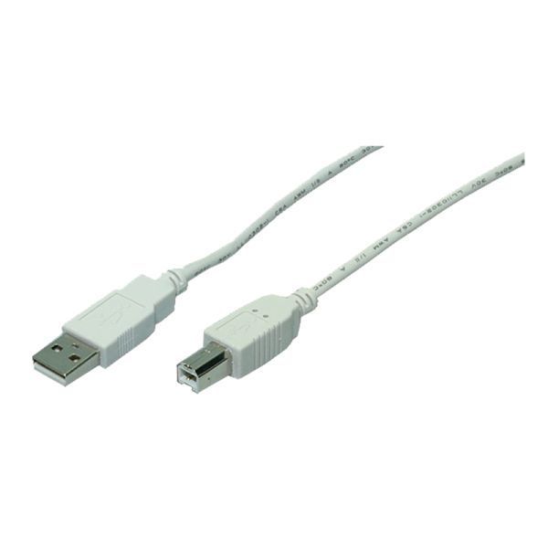 Logilink CU0008 USB 2.0 cable USB-A/M to USB-B/M 3m Grey