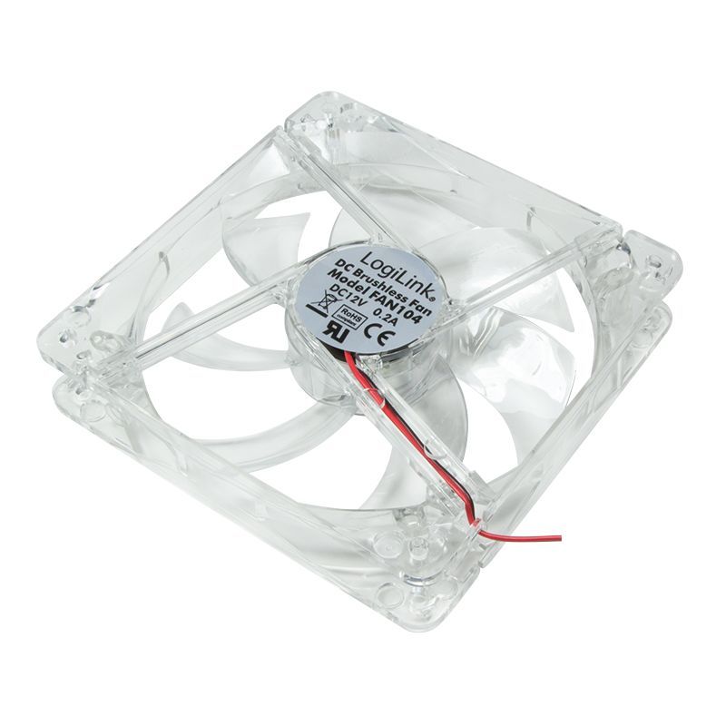 Logilink FAN104 12cm cooler LED Acryl Logilink FAN104 12cm cooler LED Acryl