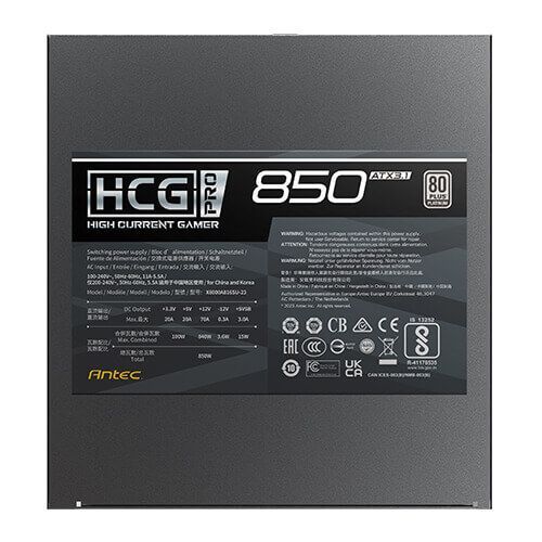 Antec 850W 80+ Platinum HCG850 PRO Antec 850W 80+ Platinum HCG850 PRO