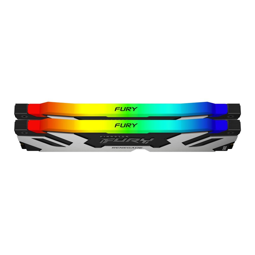 Kingston 32GB DDR5 6400MHz Kit(2x16GB) Fury Renegade RGB Black/Silver Kingston 32GB DDR5 6400MHz Kit(2x16GB) Fury Renegade RGB Black/Silver