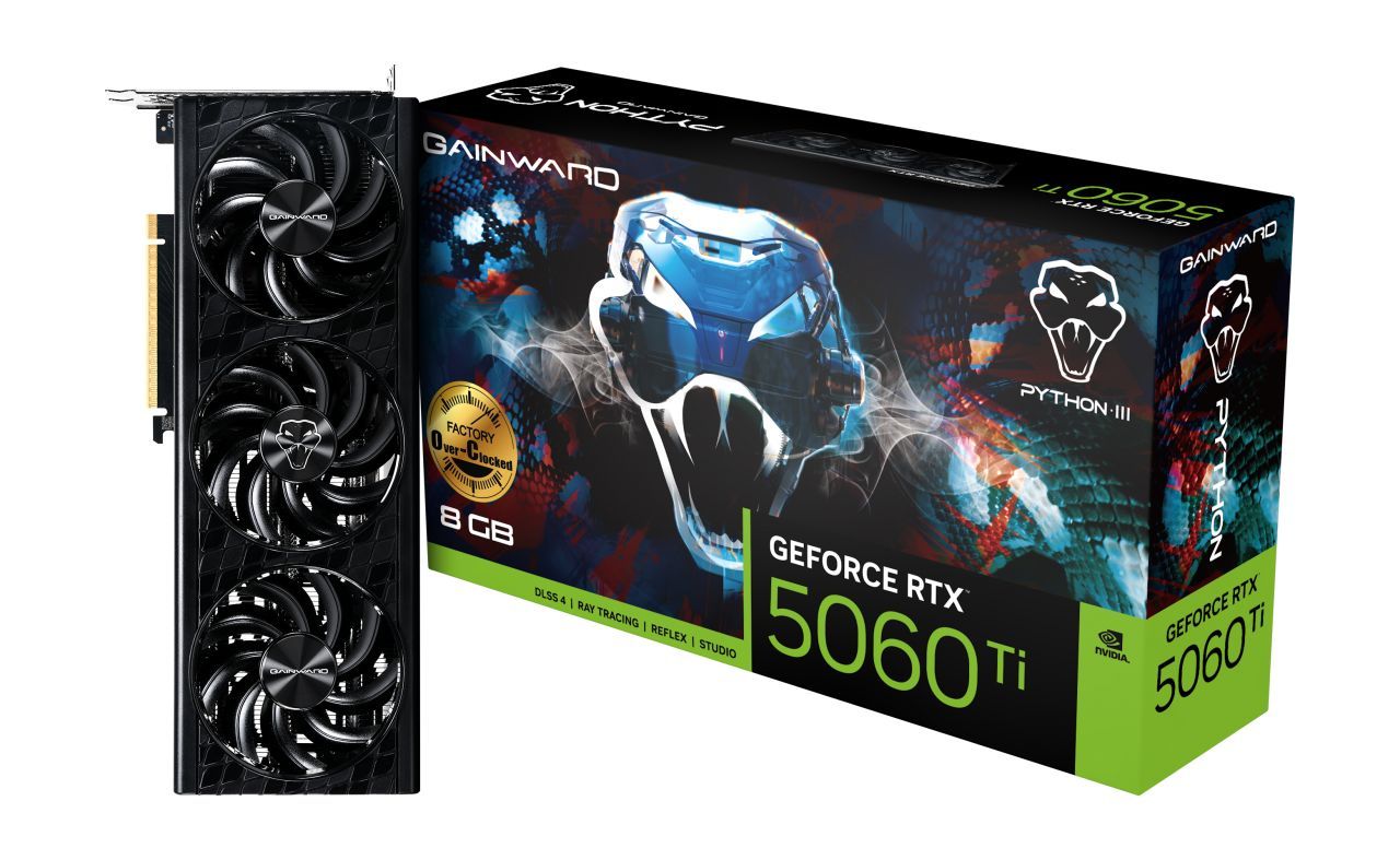 Gainward GeForce RTX5060 TI 8GB DDR7 Python III OC