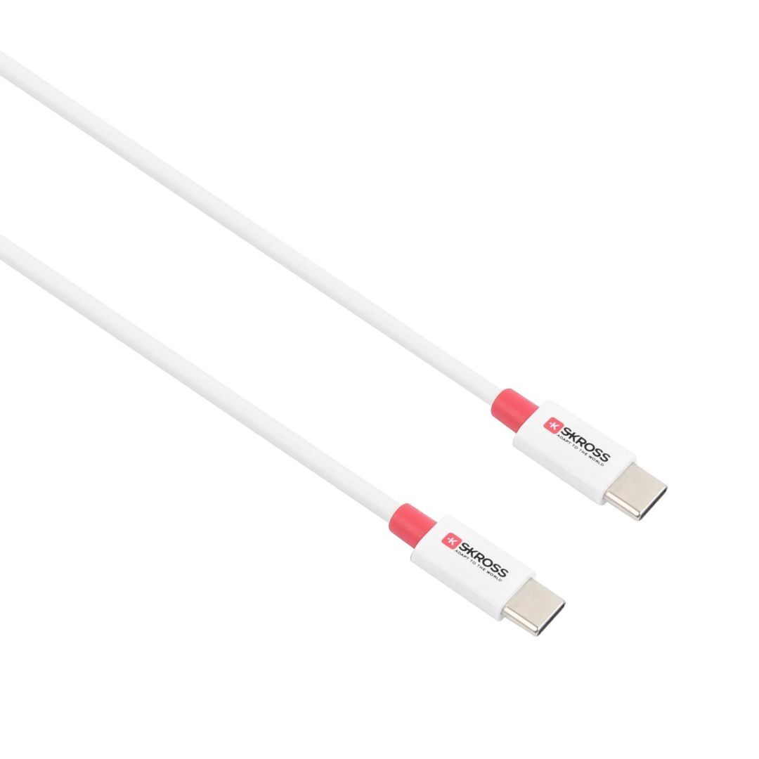 SKROSS USB-C to USB-C cable 1,2m White
