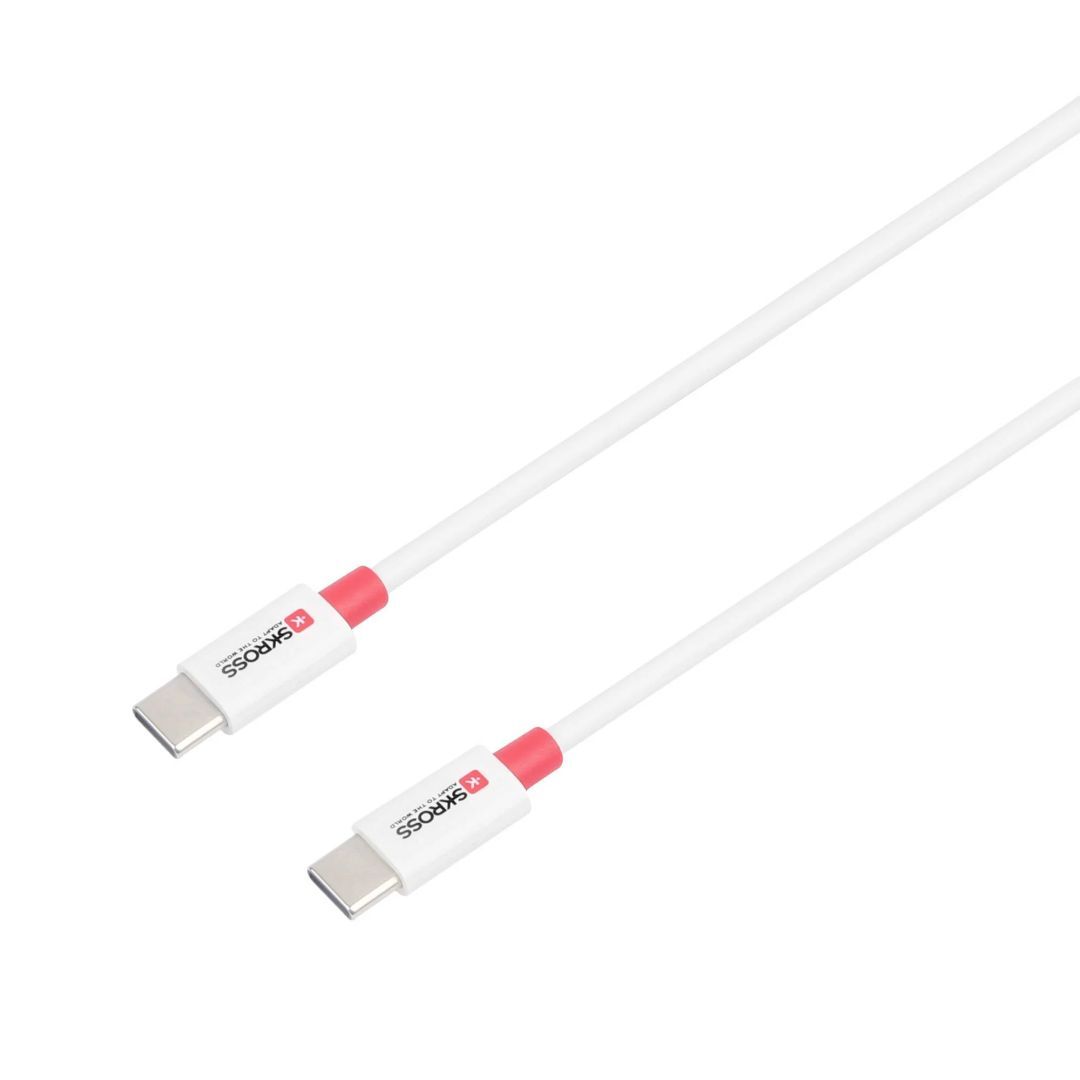 SKROSS USB-C to USB-C cable 1,2m White