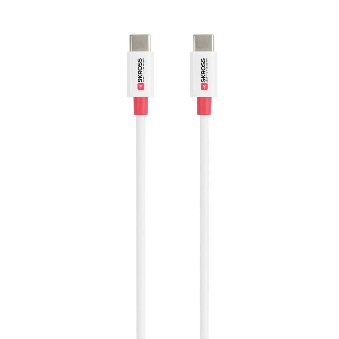 SKROSS USB-C to USB-C cable 1,2m White