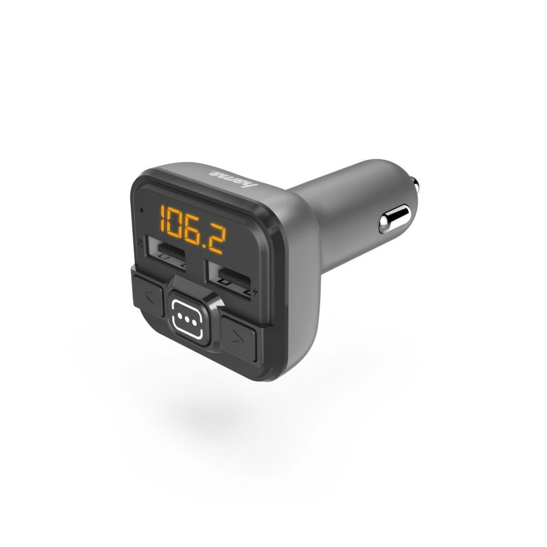 Hama FM Transmitter with Bluetooth Function Black Hama FM Transmitter with Bluetooth Function Black