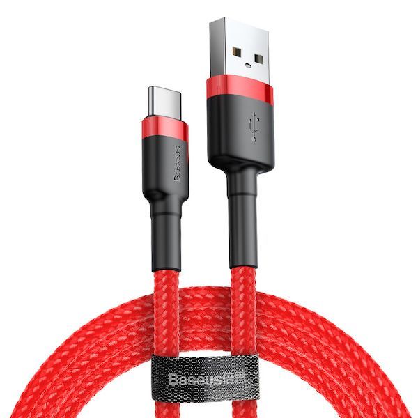 Baseus Cafule USB-C Cable 2A 3m Red Baseus Cafule USB-C Cable 2A 3m Red