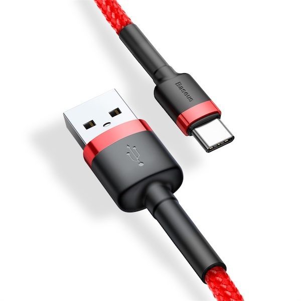 Baseus Cafule USB-C Cable 2A 3m Red Baseus Cafule USB-C Cable 2A 3m Red