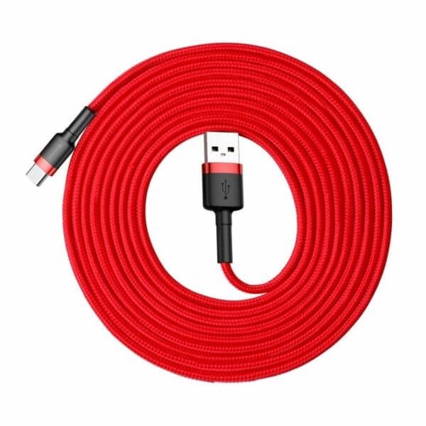 Baseus Cafule USB-C Cable 2A 3m Red Baseus Cafule USB-C Cable 2A 3m Red