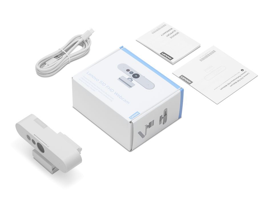 Lenovo 510 FHD Webcam White Lenovo 510 FHD Webcam White