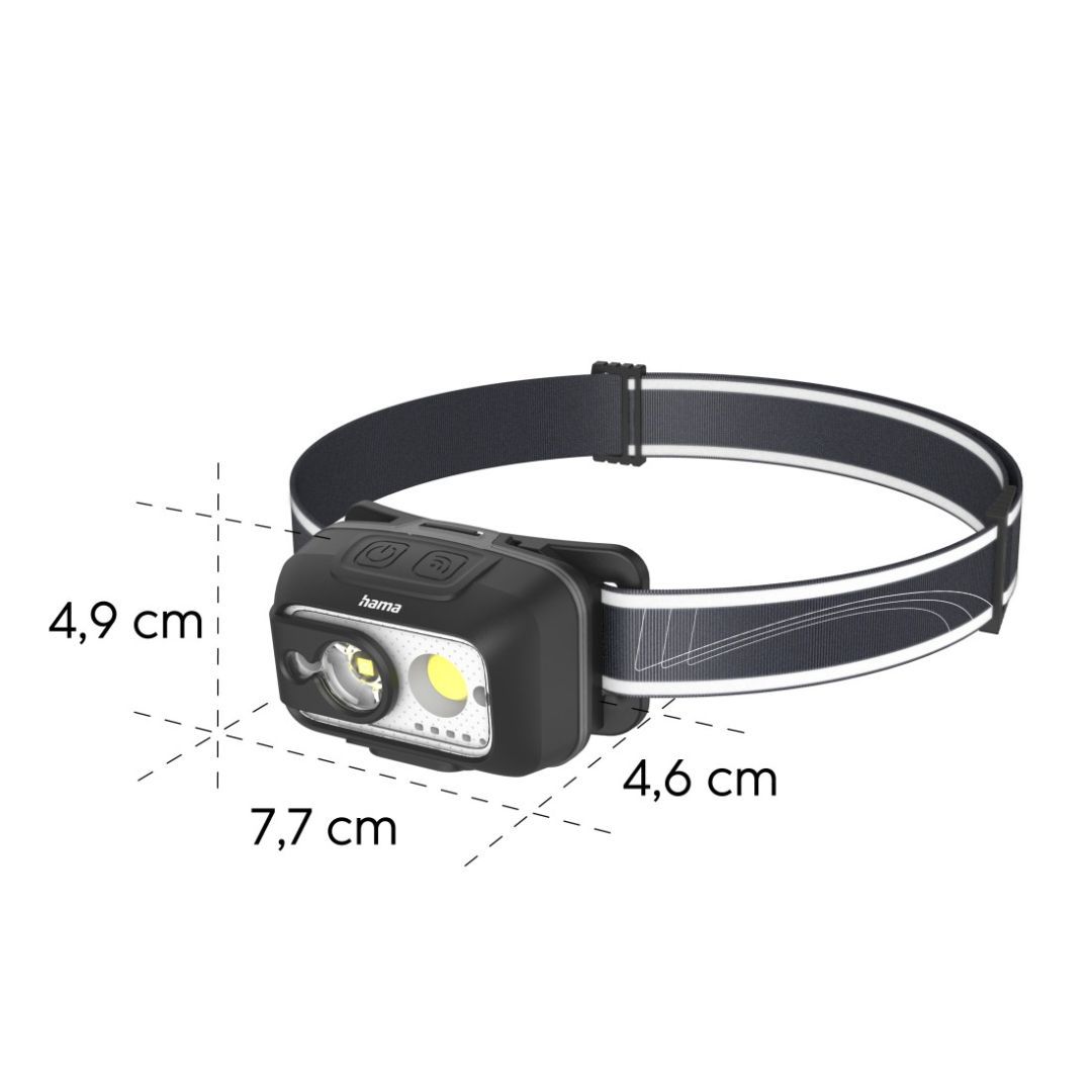 Hama HL500-C LED Fejlámpa Black