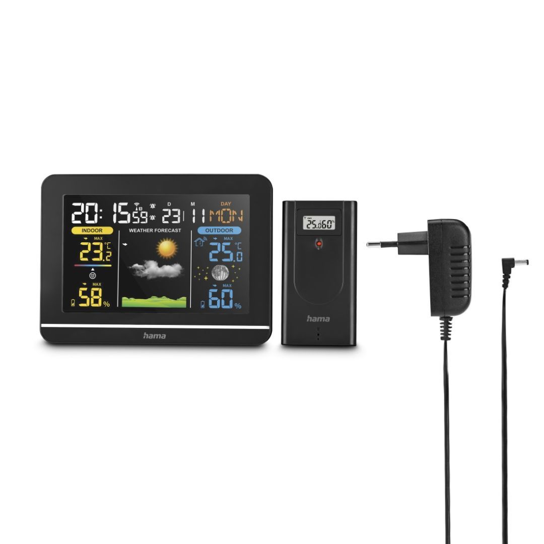 Hama Usedom Időjárás Állomás Black Hama Usedom Időjárás Állomás Black