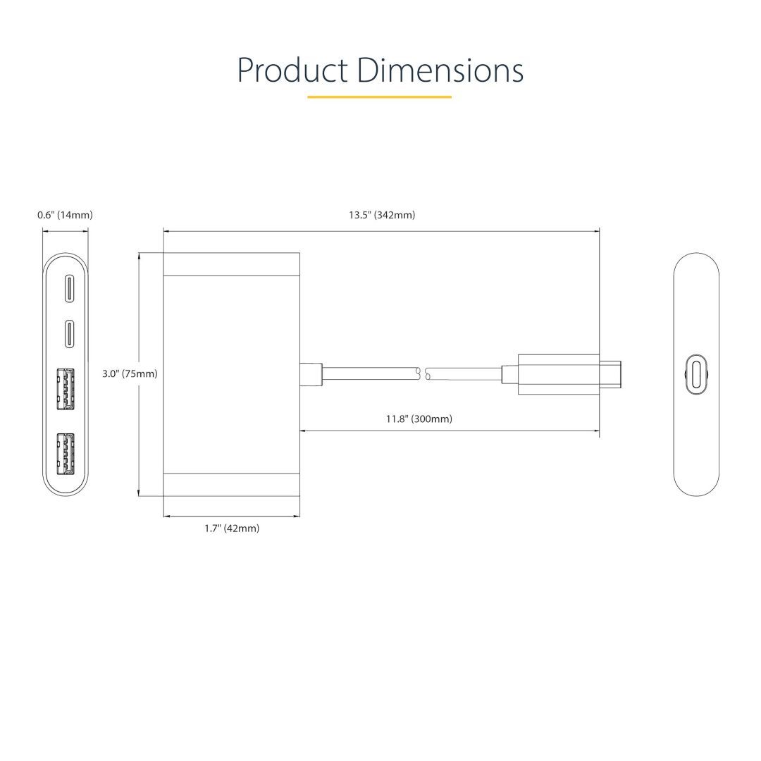 Startech 4-portos USB3.0 HUB Space Gray Startech 4-portos USB3.0 HUB Space Gray