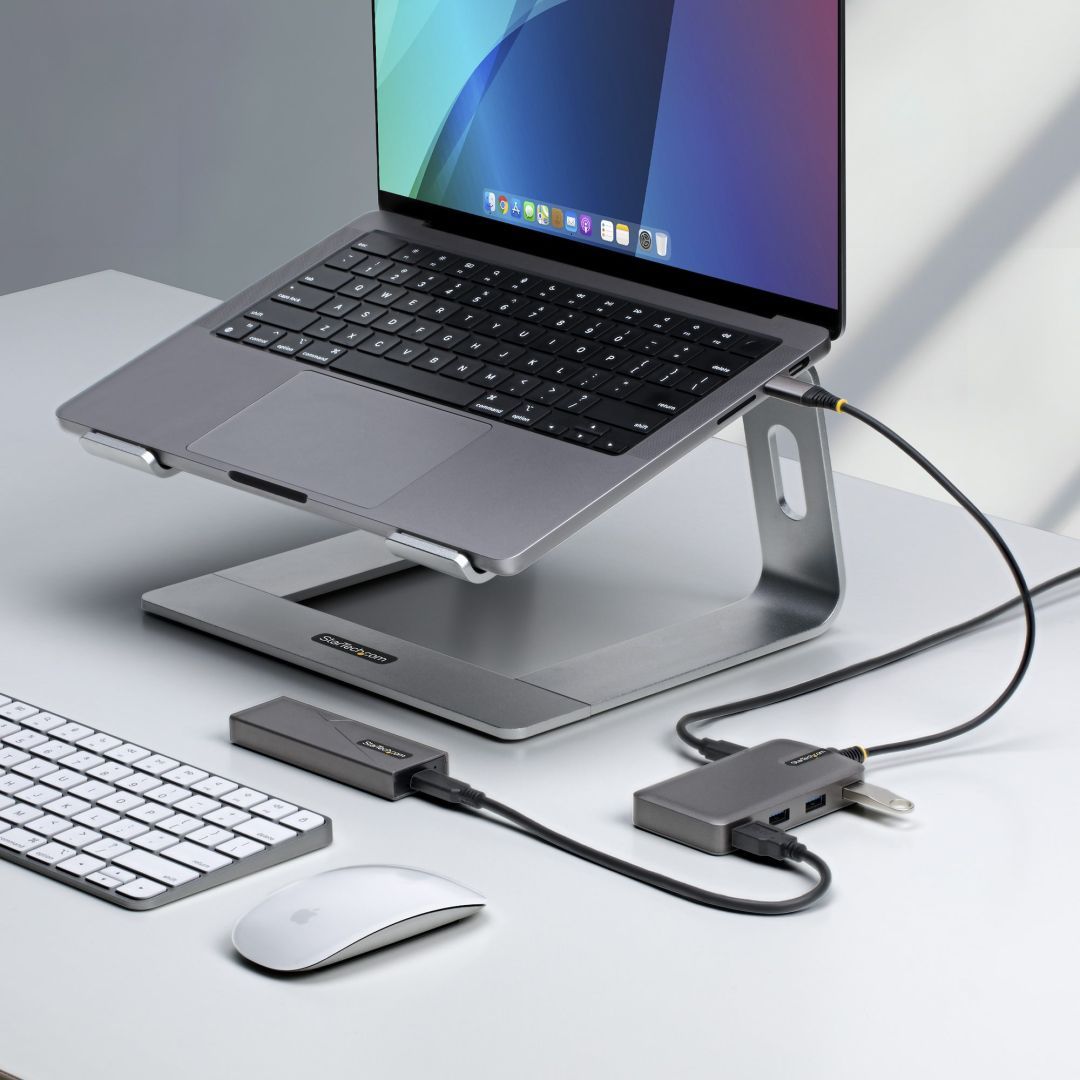 Startech 4-portos USB3.2 HUB Space Gray