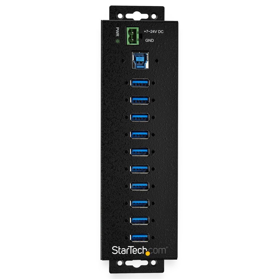 Startech 10-portos USB3.2 HUB Black