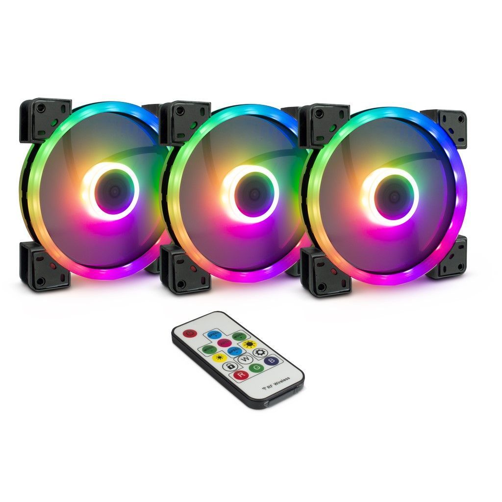 Inter-Tech RS-14 Argus RGB Fan Set 140mm (3 pcs) Inter-Tech RS-14 Argus RGB Fan Set 140mm (3 pcs)
