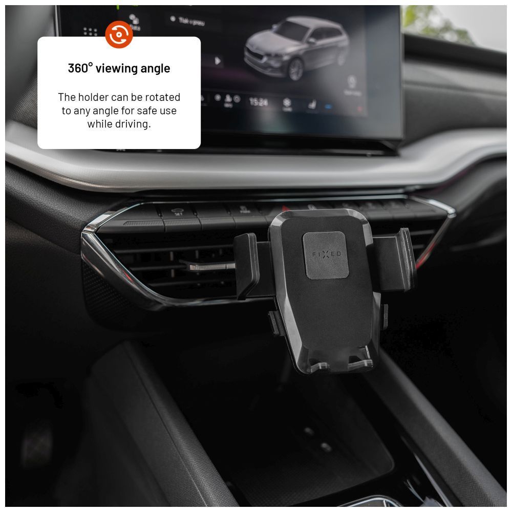 FIXED Iconiq Vent univerzális autós tartó, fekete