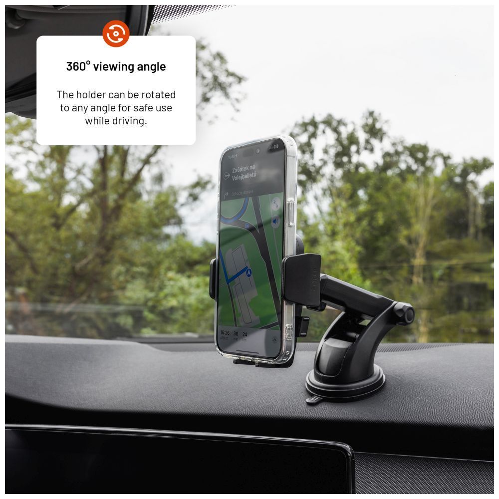 FIXED Iconiq XXL univerzális autós tartó, fekete