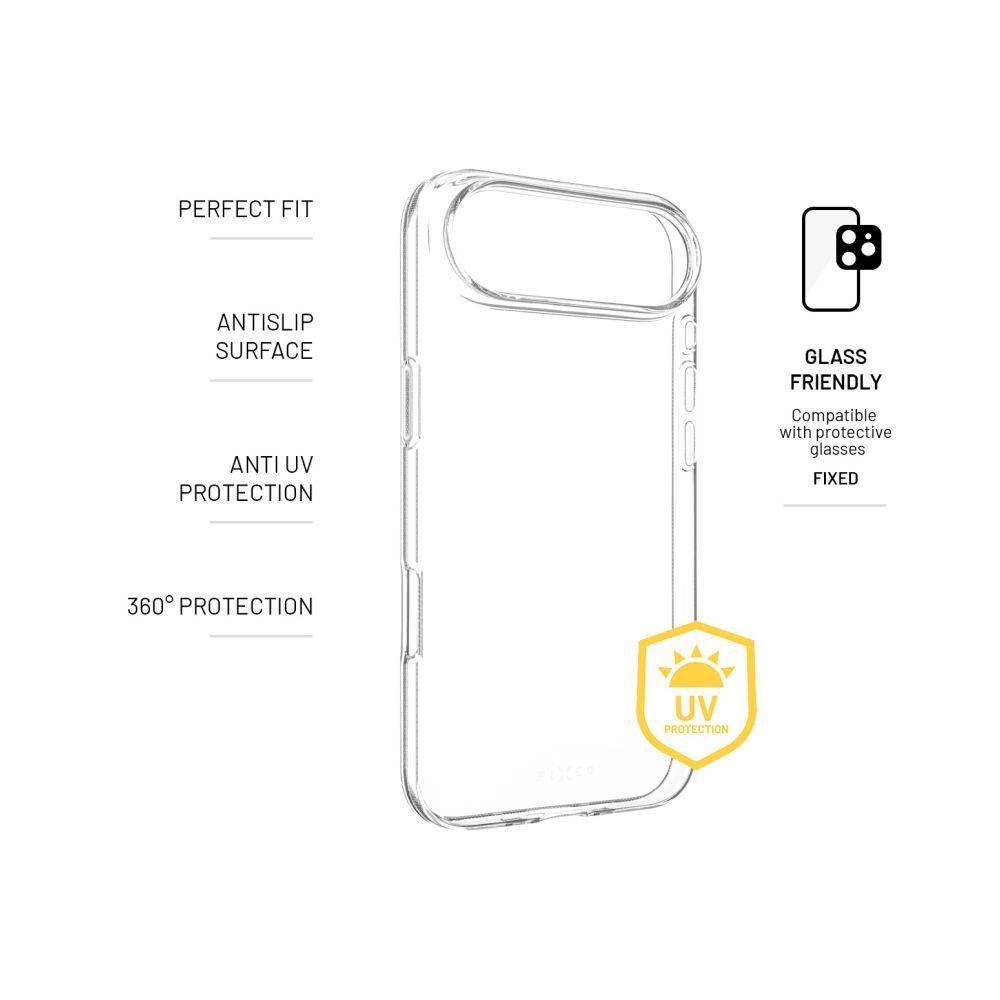 FIXED Story ultravékony TPU antiUV gél tok Apple iPhone Air, átlátszó