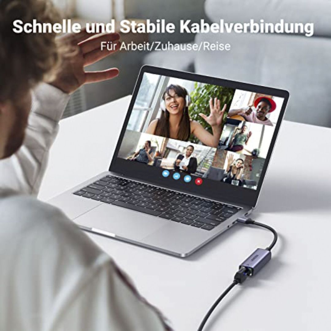 UGREEN USB 3.0 A To Gigabit Ethernet Adapter Grey UGREEN USB 3.0 A To Gigabit Ethernet Adapter Grey