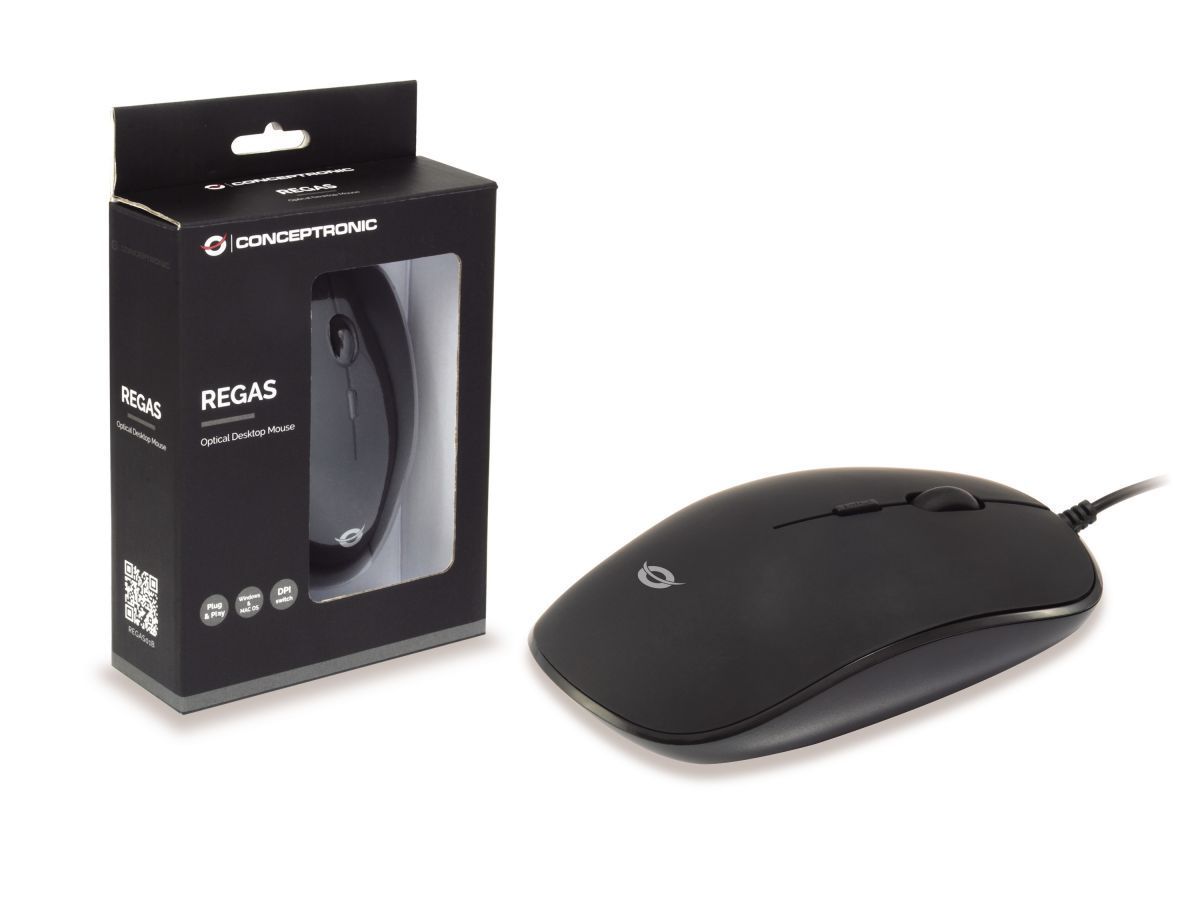 Conceptronic Regas Mouse Black