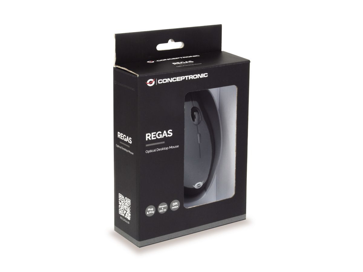 Conceptronic Regas Mouse Black