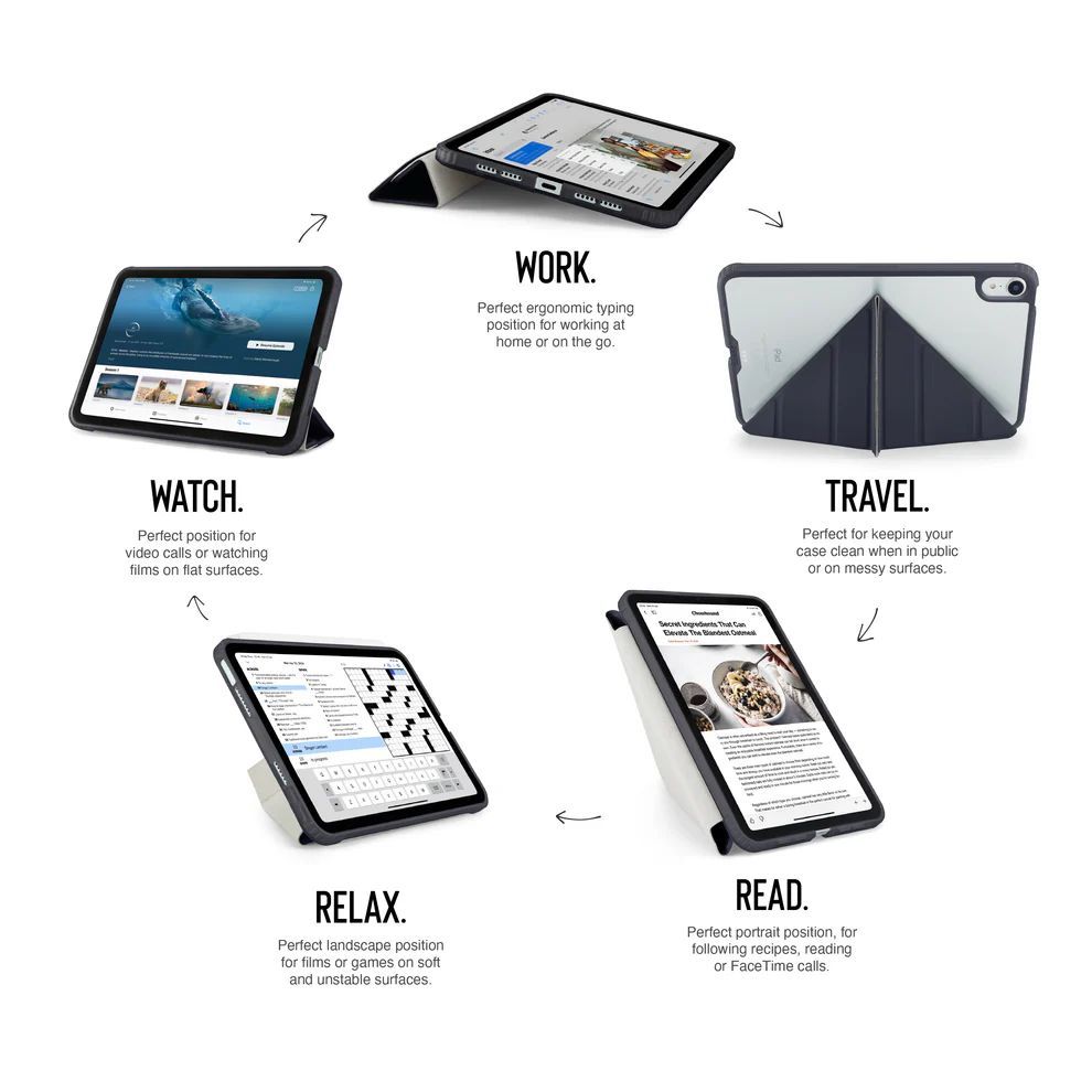 Pipetto Origami No1 Original case iPad mini (2024/2021) Dark Blue