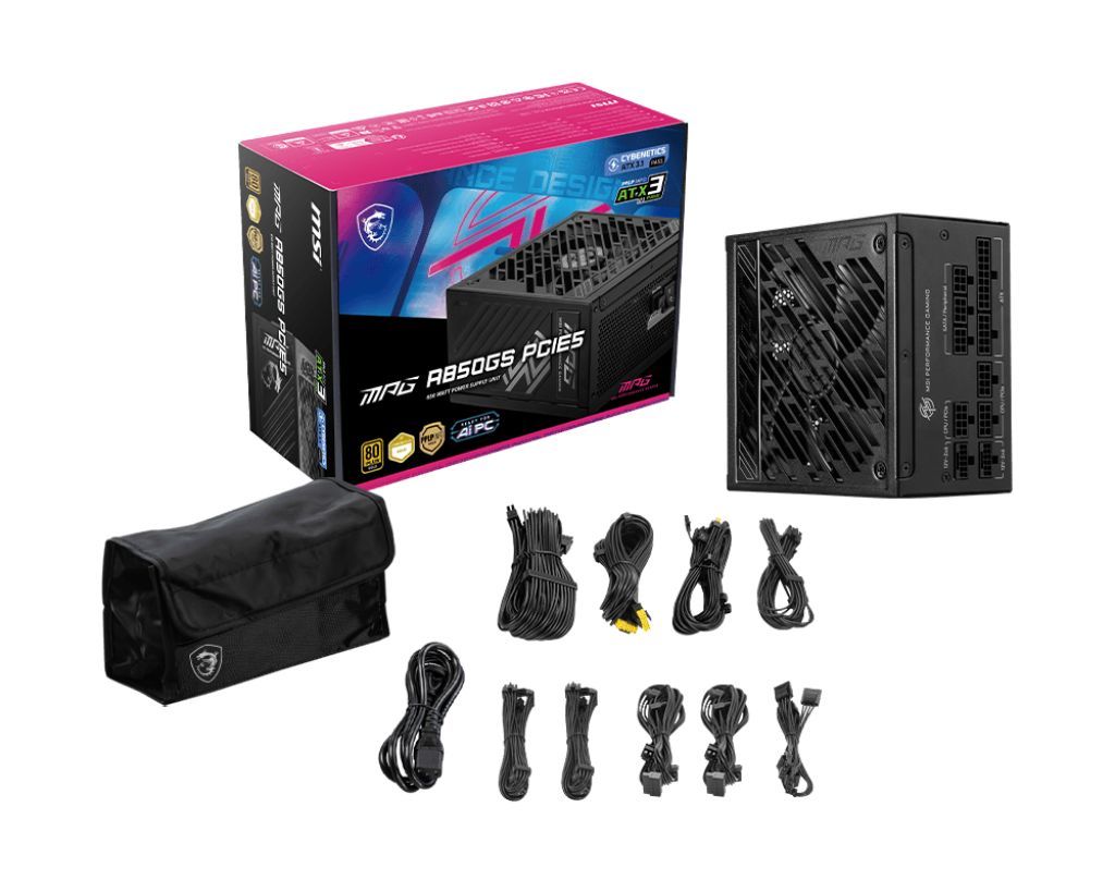 Msi 850W 80+ Gold MPG A850GS PCIE5 Msi 850W 80+ Gold MPG A850GS PCIE5