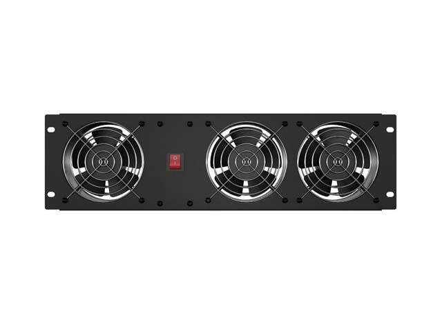 Lanberg Vertical Ventilation Panel 19" 3U for rack three fans 230V Black Lanberg Vertical Ventilation Panel 19" 3U for rack three fans 230V Black
