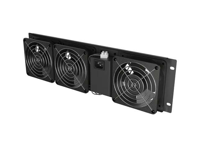 Lanberg Vertical Ventilation Panel 19" 3U for rack three fans 230V Black Lanberg Vertical Ventilation Panel 19" 3U for rack three fans 230V Black