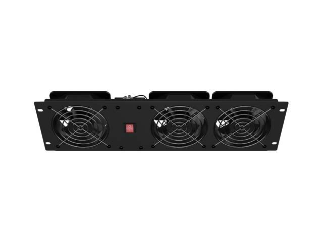 Lanberg Vertical Ventilation Panel 19" 3U for rack three fans 230V Black Lanberg Vertical Ventilation Panel 19" 3U for rack three fans 230V Black