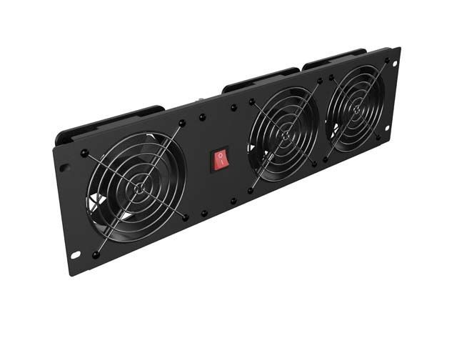 Lanberg Vertical Ventilation Panel 19" 3U for rack three fans 230V Black Lanberg Vertical Ventilation Panel 19" 3U for rack three fans 230V Black