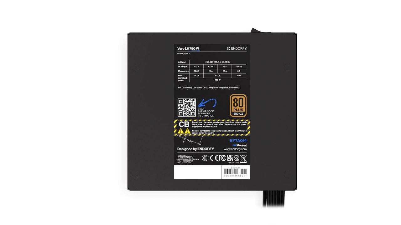 Endorfy 750W 80+ Bronze Vero L6 Endorfy 750W 80+ Bronze Vero L6