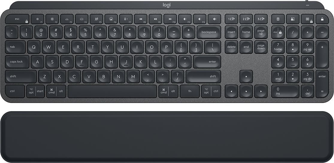 Logitech MX Keys S Plus Keyboard with Palm Rest Graphite US Logitech MX Keys S Plus Keyboard with Palm Rest Graphite US