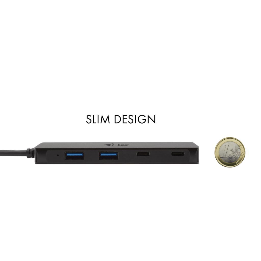 I-TEC 4-port USB-C Metal 2xUSB 3.0+2xUSB-C Hub Black I-TEC 4-port USB-C Metal 2xUSB 3.0+2xUSB-C Hub Black