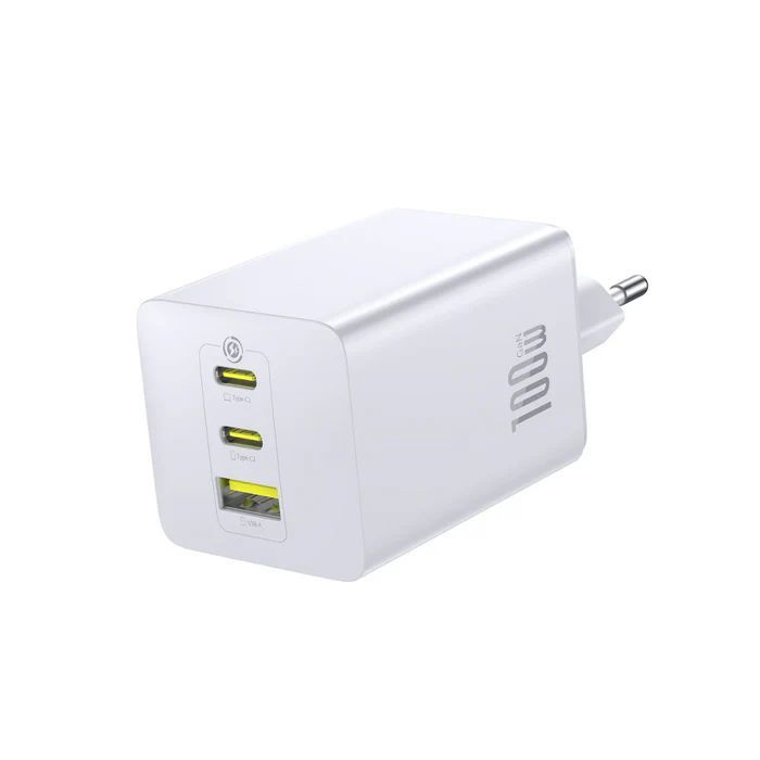 Baseus EnerFill FE11 Fast Charger 2C+U 100W White Baseus EnerFill FE11 Fast Charger 2C+U 100W White