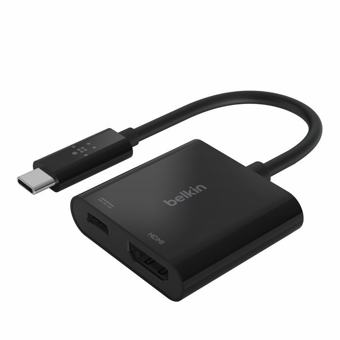 Belkin USB-C to HDMI + Charge Adapter Black Belkin USB-C to HDMI + Charge Adapter Black