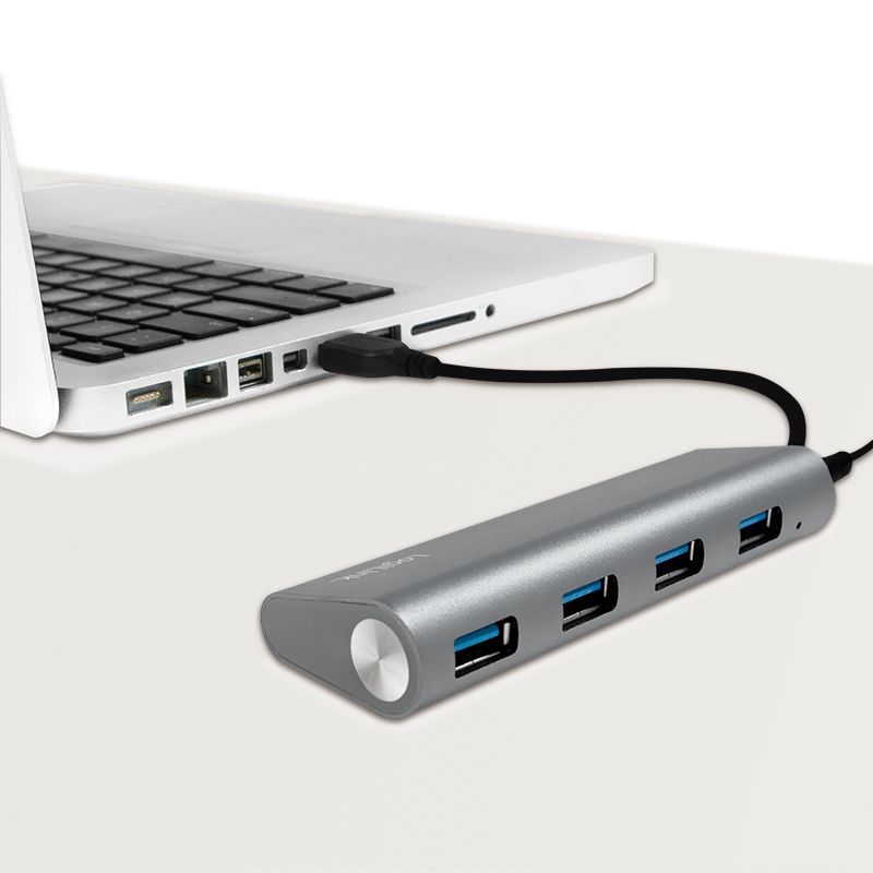 Logilink UA0307 USB 3.0 4-port hub with aluminum casing Logilink UA0307 USB 3.0 4-port hub with aluminum casing