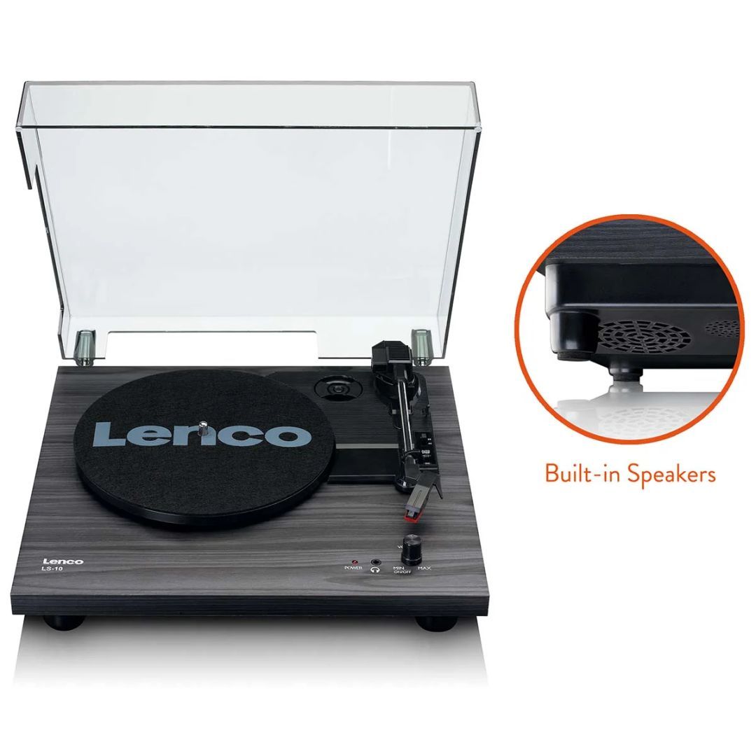 Lenco LS-60BK Record Player with Built in Speakers Black