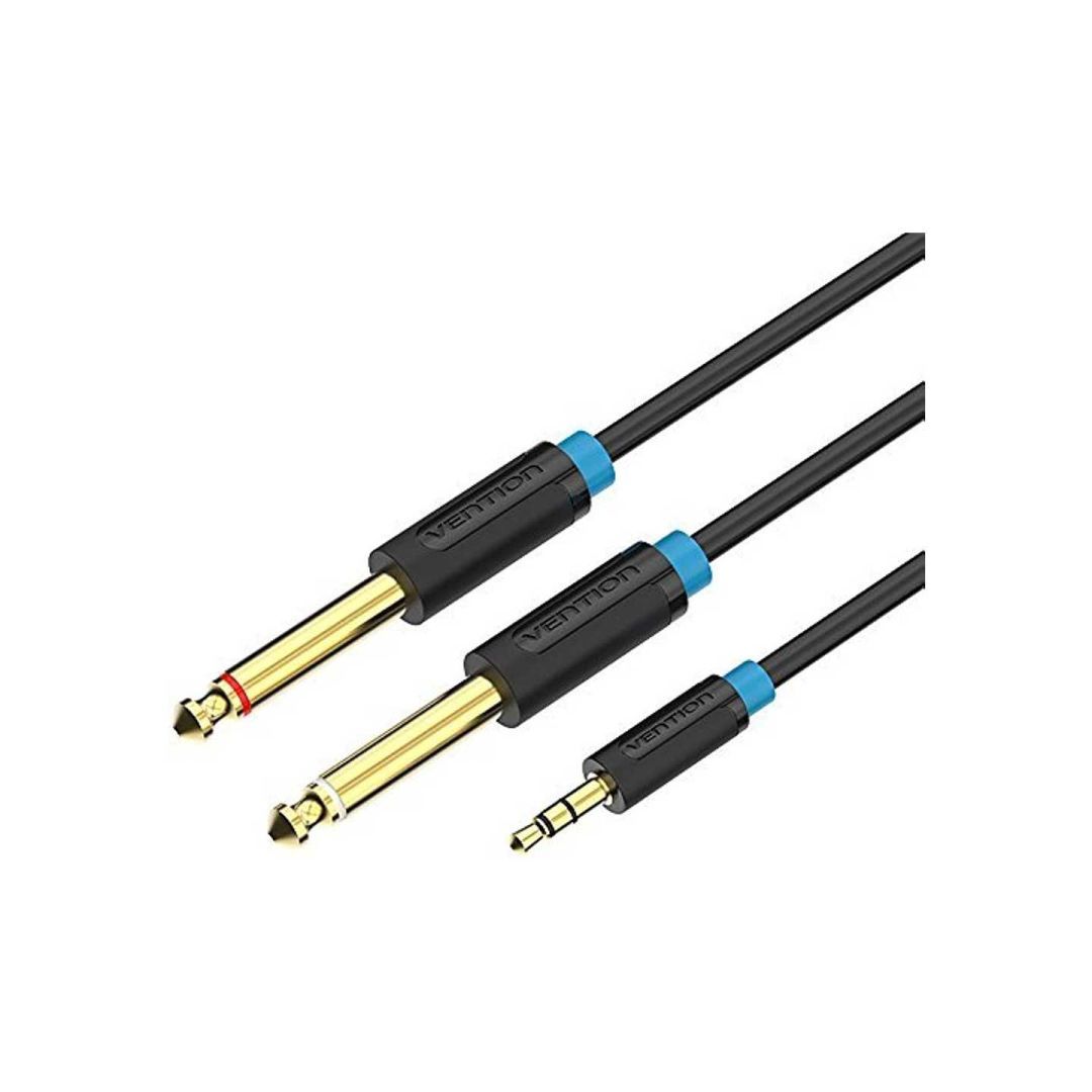 Vention Audio 3.5mm jack/M to 2x6.35mm jack/M cable 3m Black Vention Audio 3.5mm jack/M to 2x6.35mm jack/M cable 3m Black