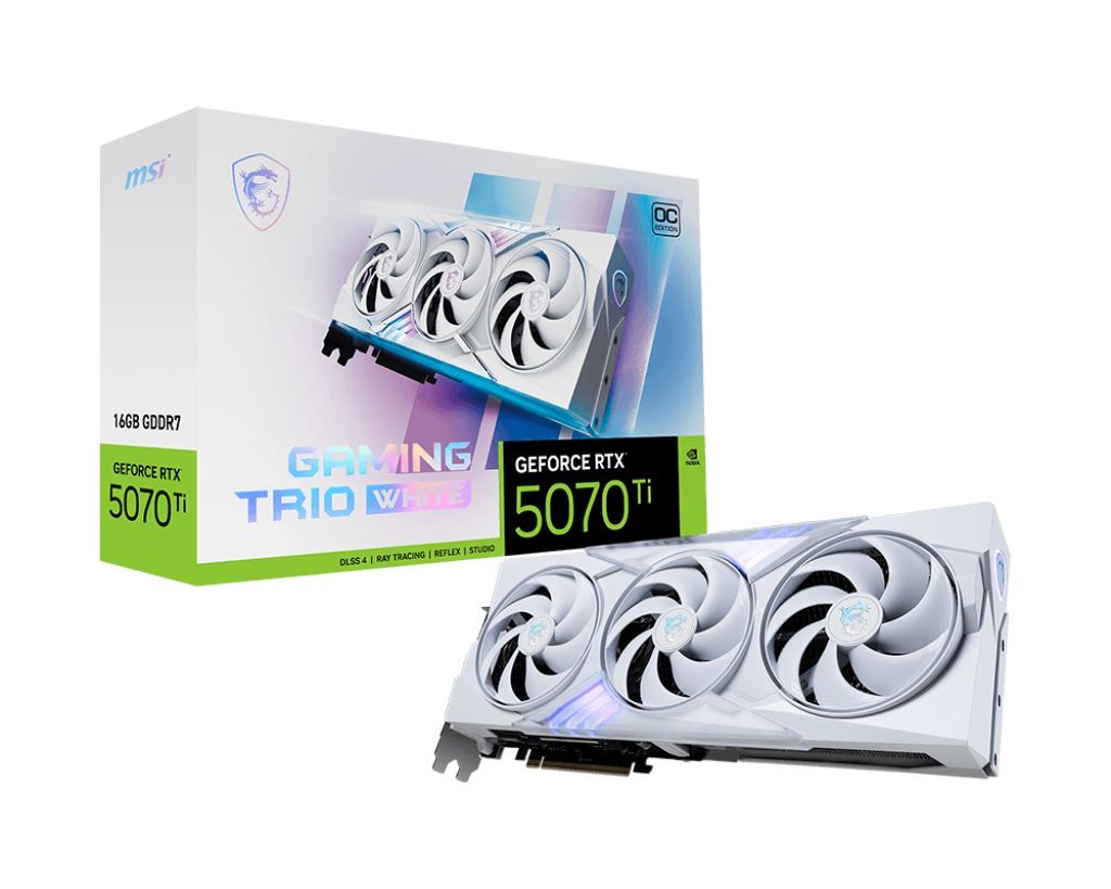 Msi RTX5070 TI 16G GAMING TRIO OC WHITE Msi RTX5070 TI 16G GAMING TRIO OC WHITE