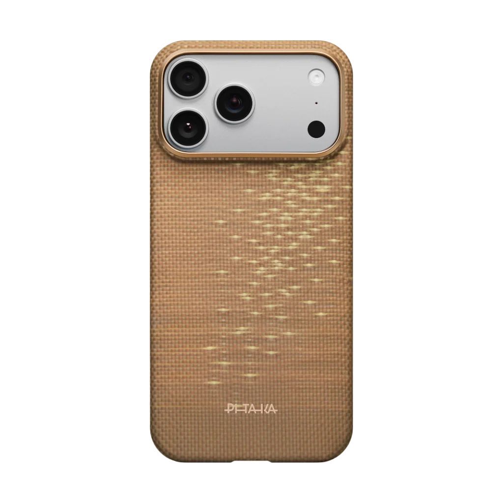 Pitaka Ultra-Slim Case for iPhone 17 Pro Golden Glint Pitaka Ultra-Slim Case for iPhone 17 Pro Golden Glint