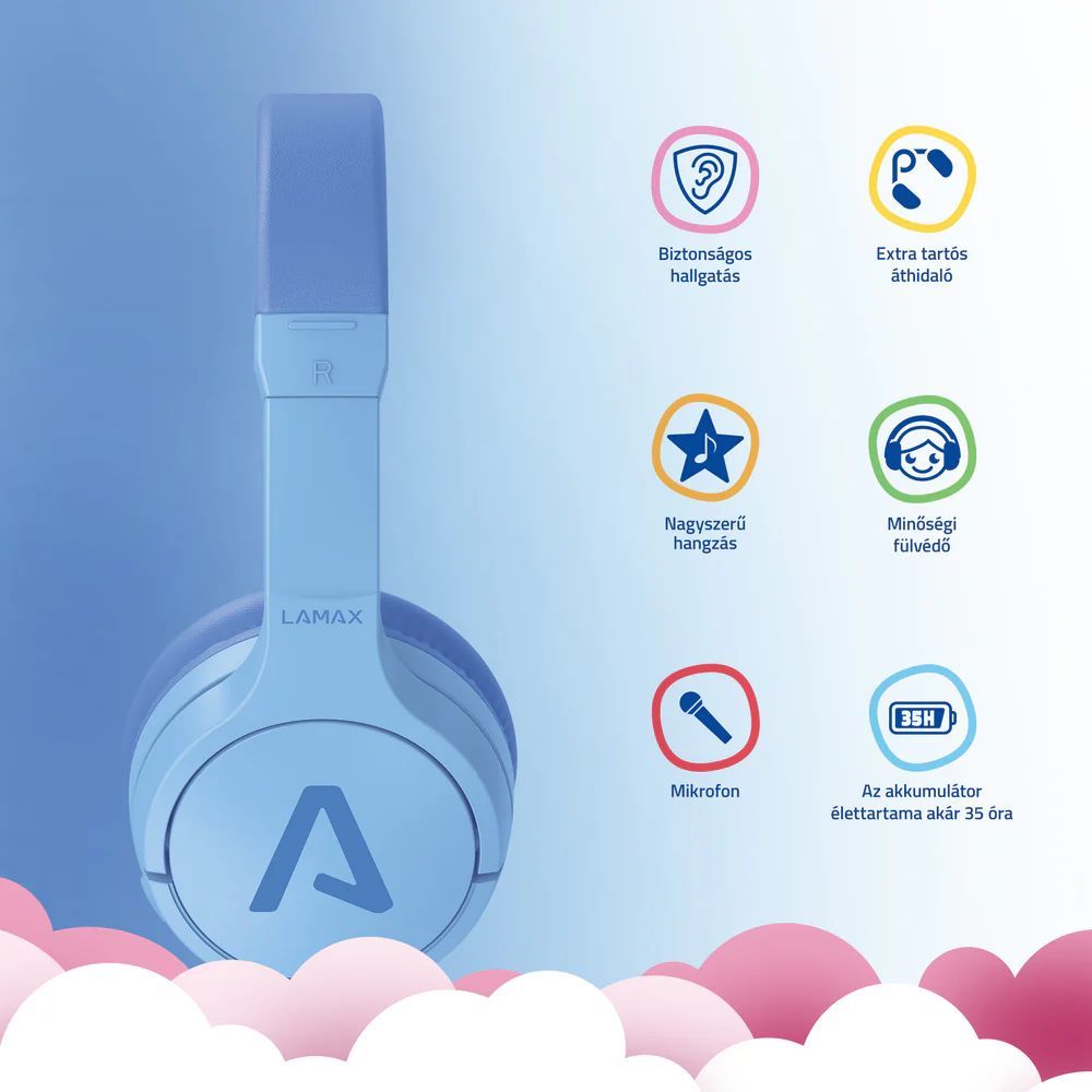 Lamax BaseKid1 Bluetooth Headset Blue Lamax BaseKid1 Bluetooth Headset Blue