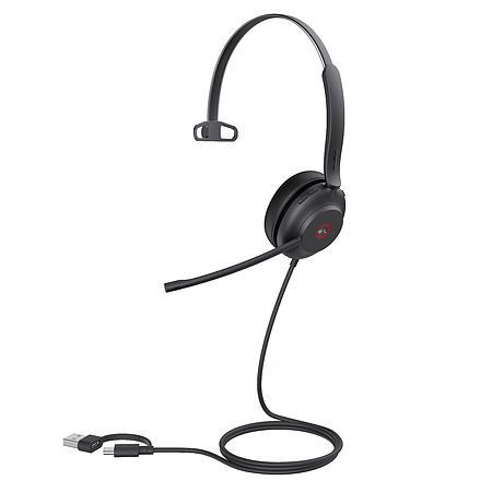 Yealink UH37 Mono Teams USB-C/A Headset Black Yealink UH37 Mono Teams USB-C/A Headset Black